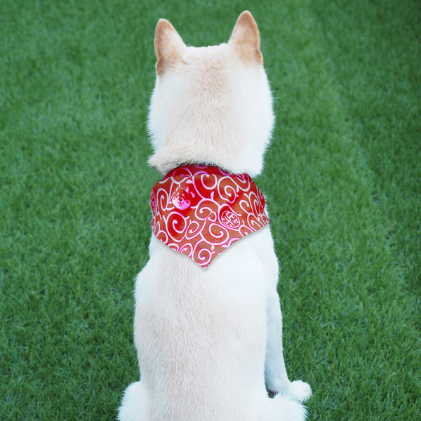 Shiba Inu Karakusa Dog Bandana Large