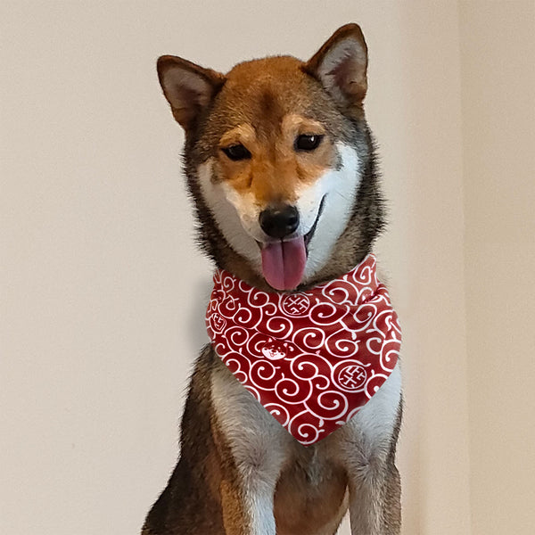 Shiba Inu Karakusa Dog Bandana Large