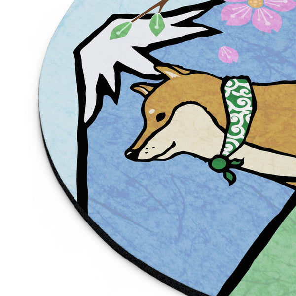 Shiba Sakura Fuji Mouse Pad