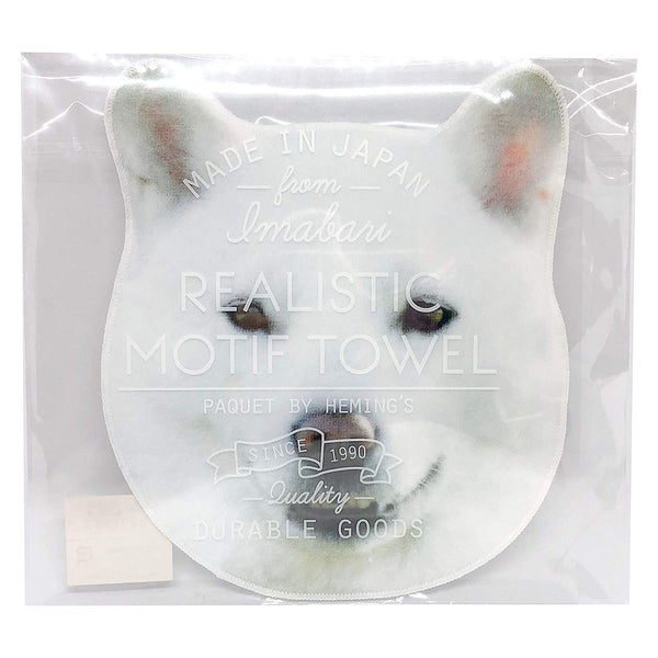 HOKKAIDO INU  Cream Shiba Inu Realistic Motif Towel