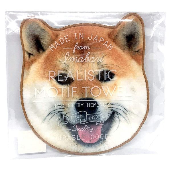 SHIBA INU RED  Realistic Motif Towel
