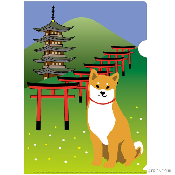 Shiba Inu Shibata San Clear Document Folder Shrine