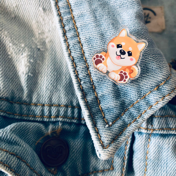 Shiba Inu Kawaii Acrylic Pins