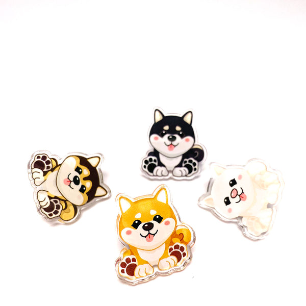 Shiba Inu Kawaii Acrylic Pins