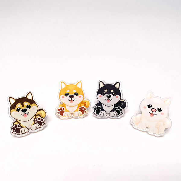 Shiba Inu Kawaii Acrylic Pins
