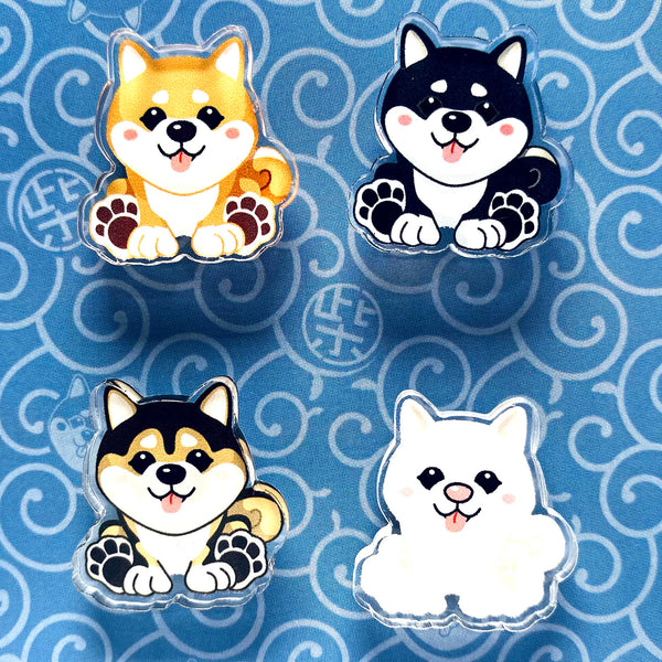 Shiba Inu Kawaii Acrylic Pins