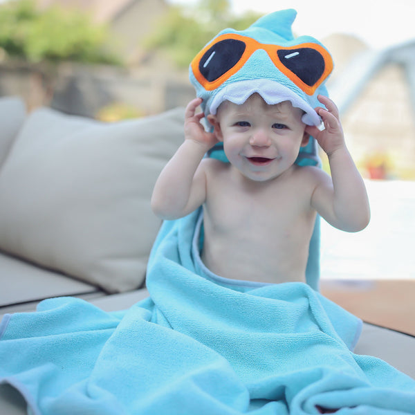 Duckie Kids Bath and Beach Hooded Towel Comfy-Cozy Wrap in Yellow