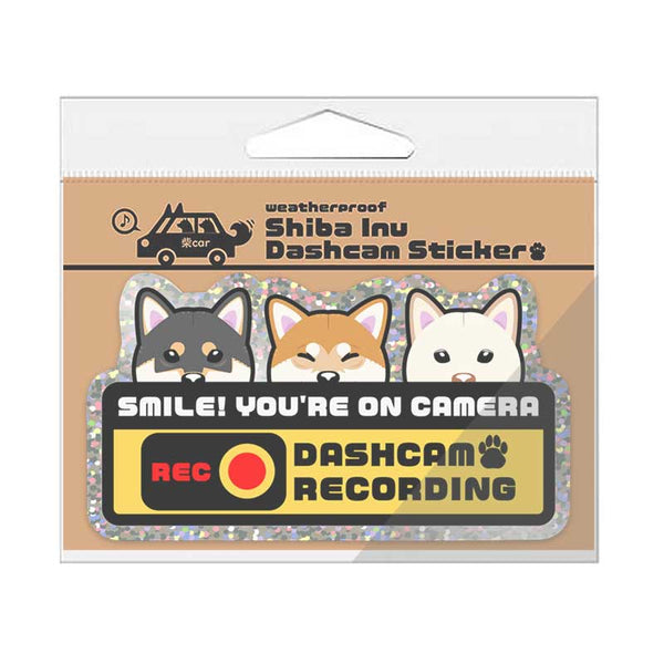 Shiba Inu Dashcam Sticker