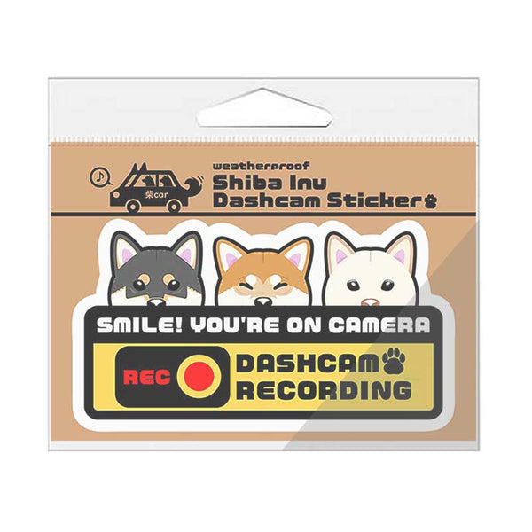 Shiba Inu Dashcam Sticker