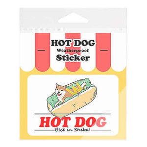 Shiba Inu Hot Dog Sticker (4 Colors)