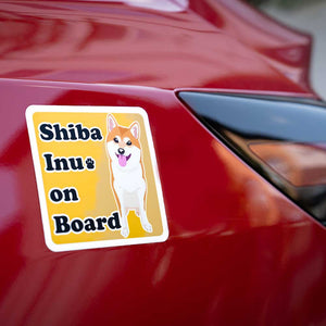 Shiba Inu On Board Car Decal (4 Colors)