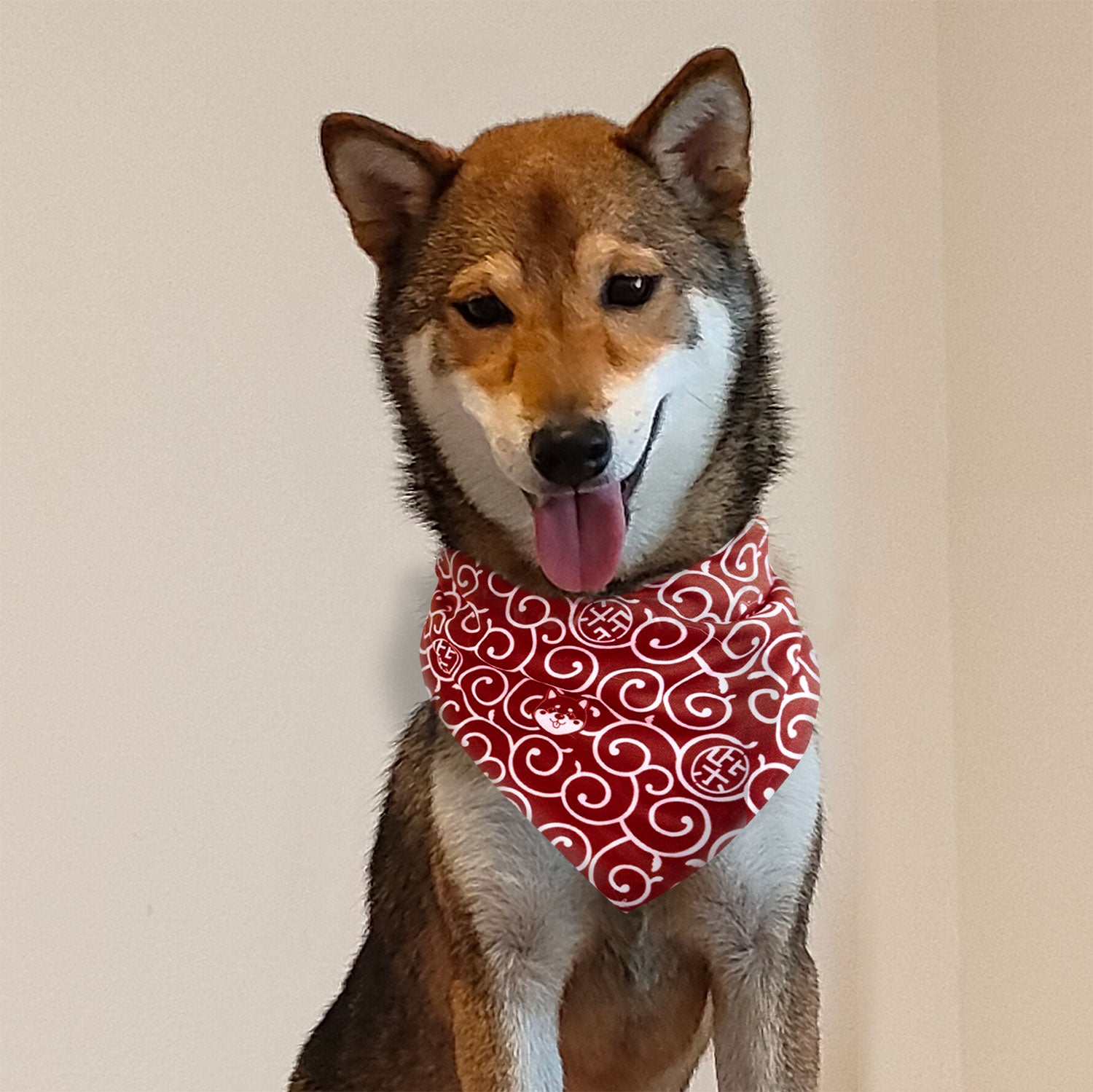 Karakusa dog fashion bandana