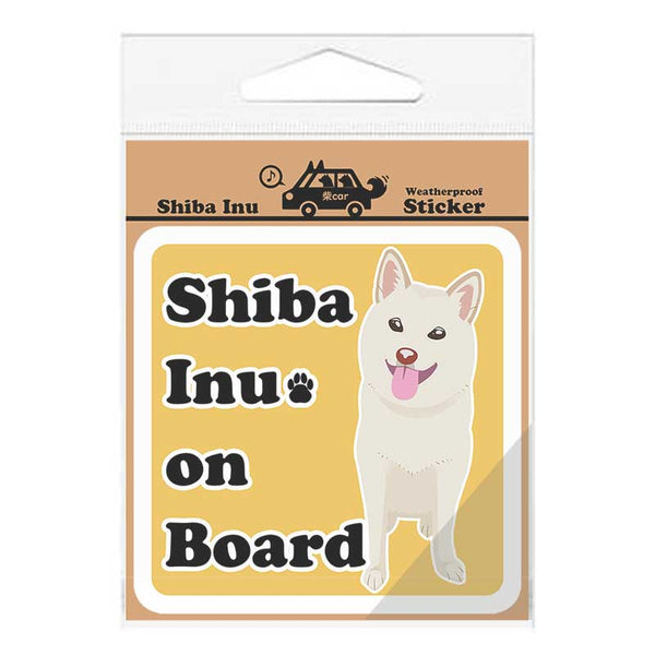 Shiba Inu On Board Car Decal (4 Colors)