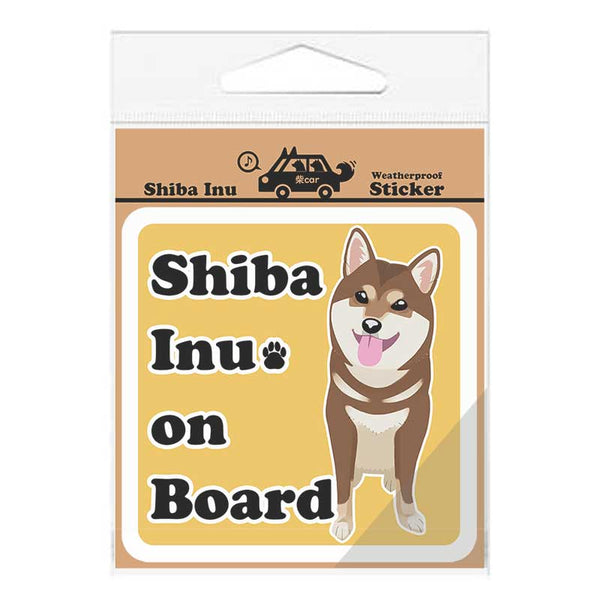 Shiba Inu On Board Car Decal (4 Colors)