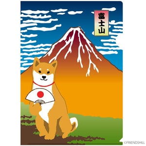 Shiba Inu Shibata San Clear Document Folder Fuji Mountain