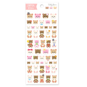 Adorable Bears Sheet of Paper Stickers