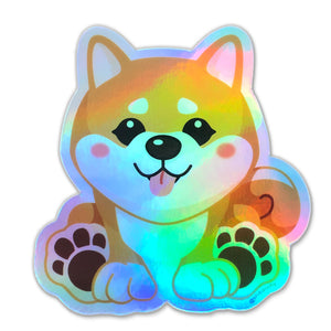 Shiba Inu Holographic Colorful & Shiny Stickers