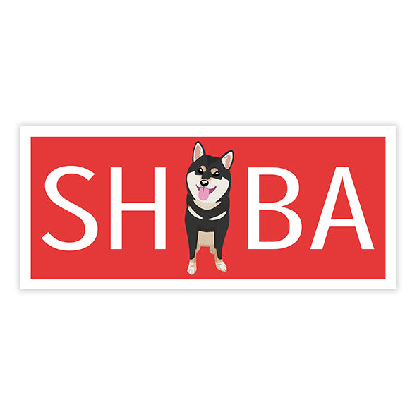 SHIBA Bumper Sticker Car Decal