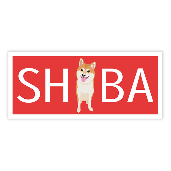 SHIBA Bumper Sticker Car Decal