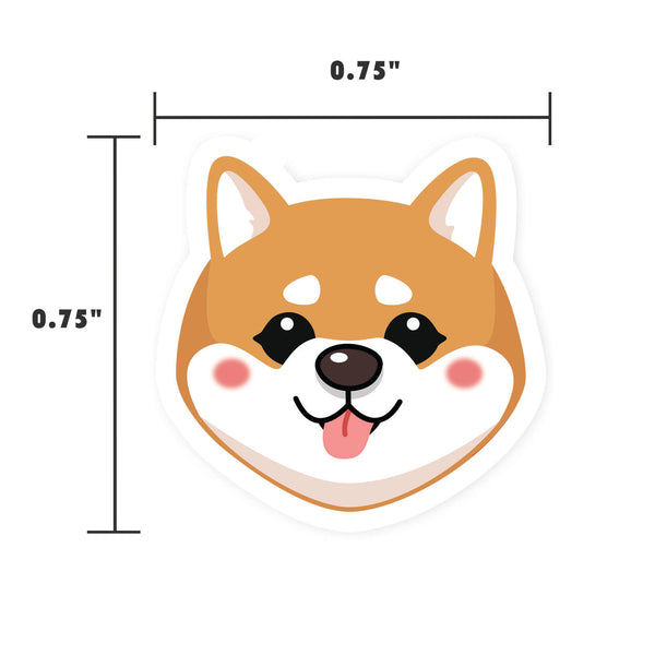 Super Cute Shiba Inu Sticker Sheets (15 Stickers)
