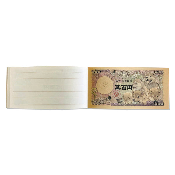Japanese Mame Shiba Inu Banknotes 500 Yen Shiba Inu Bills Money SHIBAnk Bill Memo Pads